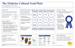 The Diabetes Cultural Food Plate Photographs: Cultural food on portion plates