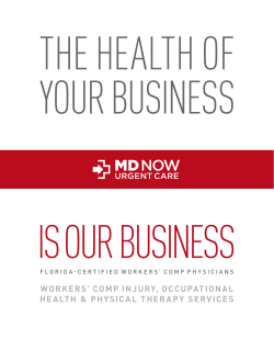 THE HEALTH OF YOUR BUSINESS  IS OUR
