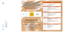 The Ninth Annual UNC Conference on Melanoma: A Multidisciplinary Perspective Agenda