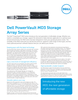 Dell PowerVault MD3 Storage Array Series
