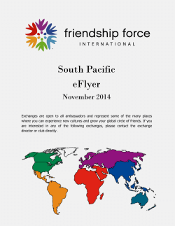 South Pacific eFlyer November 2014
