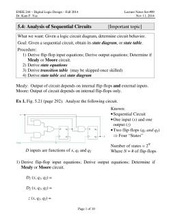 5.4: Analysis of Sequential Circuits  [Important topic]