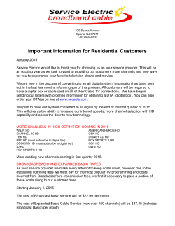 Important Information for Residential Customers