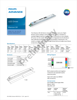LED Driver Xitanium SR 40W 0.10-1.1A 54V SR XI040C110V054VPT1