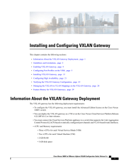 Installing and Configuring VXLAN Gateway