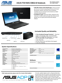 ASUS F551MAV-DB02-B Notebook