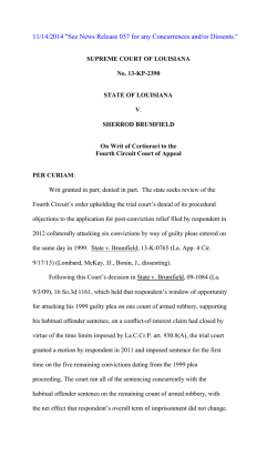 11/14/2014 "See News Release 057 for any Concurrences and/or Dissents."