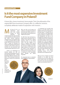 Is it the most expensive Investment Fund Company in Poland?