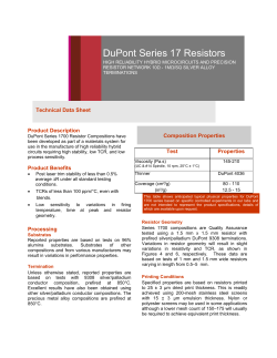 DuPont Series 17 Resistors