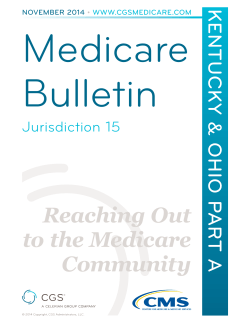 Medicare Bulletin Reaching Out to the Medicare