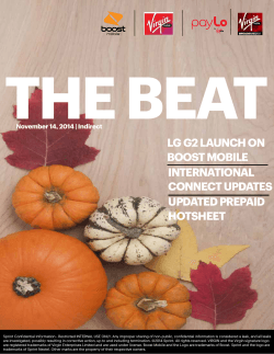 the beat lg g2 laUNch oN boost mobIle INterNatIoNal