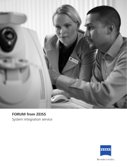 FORUM from ZEISS System integration service