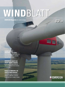 Windblatt 03/ 14 ENERCON Magazine