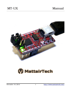 MT­UX                                    Manual  November 16, 2014 1