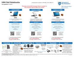 UNH Dell Notebooks $899 $959 Latitude E5440