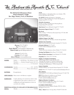 Rev. Richard D. Kilcomons, Pastor Deacon Richard J. Goglia