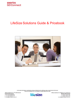 LifeSize Solutions Guide &amp; Pricebook