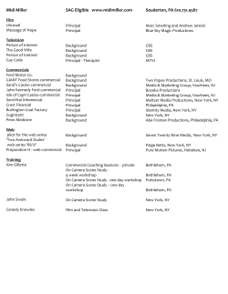 Midi Miller SAG Eligible   www.midimiller.com Souderton, PA 610.751.4587