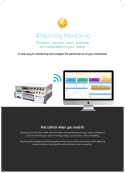 4Improving Monitoring Powerful, flexible, open, scalable and adaptable to your needs