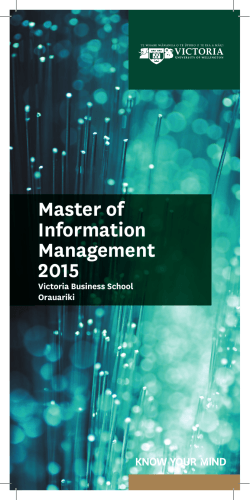 Master of Information Management 2015