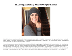 In Loving Memory of Michelle Griffin Castillo