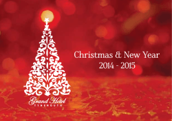 Grand Hotel Christmas &amp; New Year 2014 - 2015