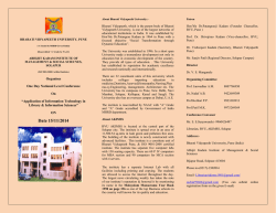 Bharati Vidyapeeth, which is the parent body of Bharati