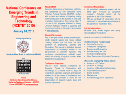National Conference on Emerging Trends in