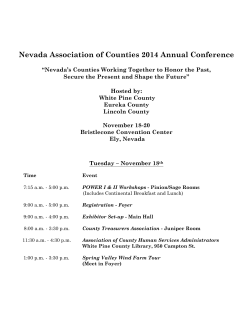 Nevada Association of Counties 2014 Annual Conference