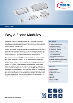 Easy &amp; Econo Modules Product Brief