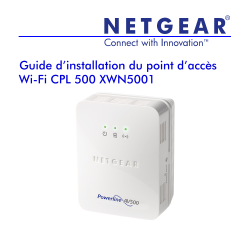 Guide d’installation du point d’accès Wi-Fi CPL 500 XWN5001