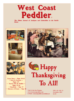 Peddler Happy Thanksgiving West Coast