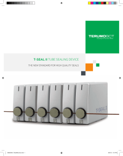 T-SEAL II The new STanDarD for high qualiTy SealS