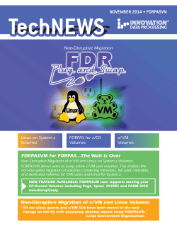 TechNEWS Headline NOVEMBER 2014 • FDRPASVM FDRPASVM for FDRPAS…The Wait is Over