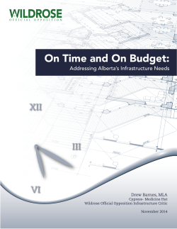 On Time and On Budget: XII III VI