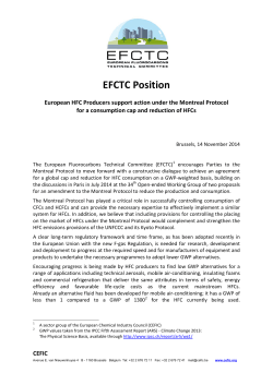 EFCTC Position