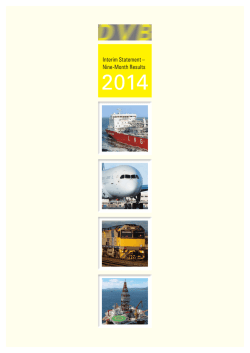 2014 Interim Statement &ndash; Nine-Month Results