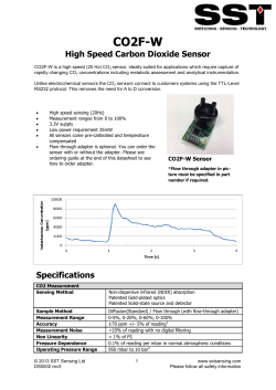 CO2F-W High Speed Carbon Dioxide Sensor