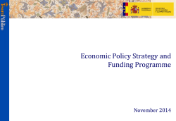 Economic Policy Strategy and Funding Programme  November 2014