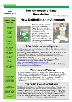 The Alnmouth Village Newsletter