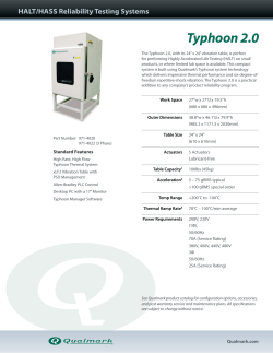 Typhoon 2.0 HALT/HASS Reliability Testing Systems
