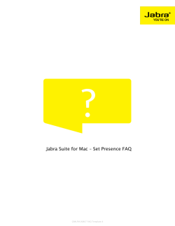 Jabra Suite for Mac – Set Presence FAQ