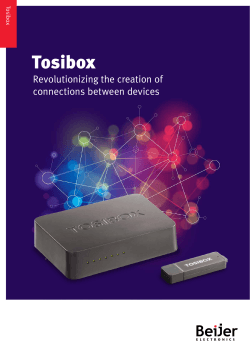 Tosibox Revolutionizing the creation of connections between devices Tos