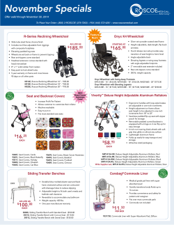 November Specials 165. Onyx K4 Wheelchair $