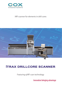 I TRAX DRILLCORE SCANNER Innovation bringing advantage