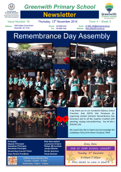 Newsletter Greenwith Primary School  – Week 5