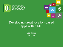 Developing great location-based apps with QML!  Jen Trieu