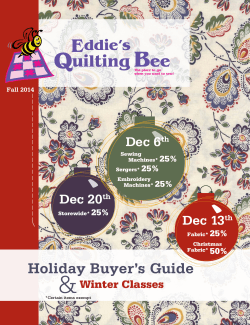 &amp; Holiday Buyer’s Guide  Dec 6
