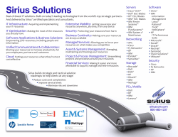Sirius Solutions Servers