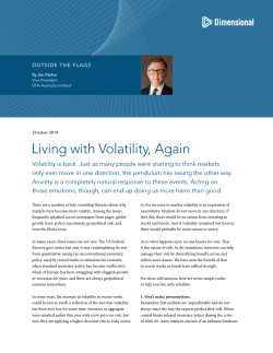 Living with Volatility, Again